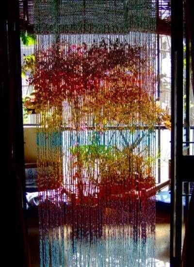 Best Glass Beaded Curtain Rainbow Bead Curtain In Balcony Doorway
