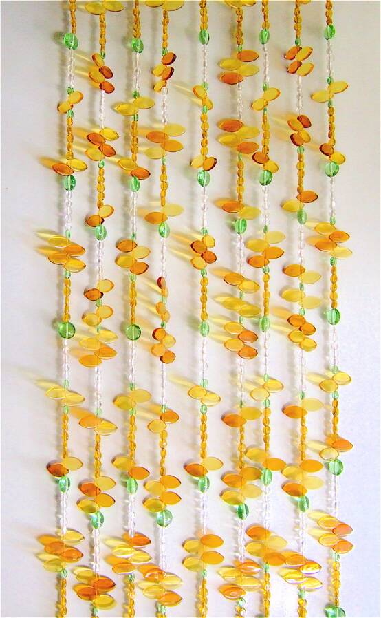 Sunshine Designer Door Bead Curtain Elegant Interior Partition With Reflective Glass Accents