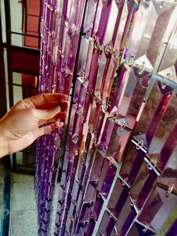 Chain Link Beaded Room Divider