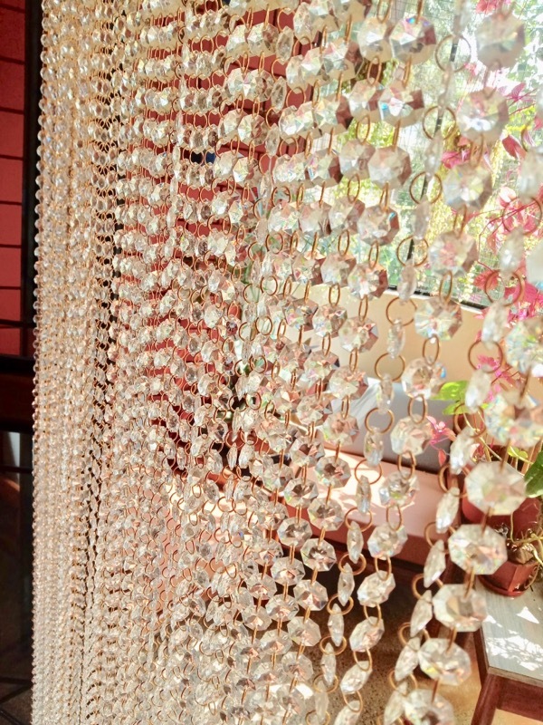 Best Beaded Room Divider For Home Residential Interior Styling White Crystals Room Divider