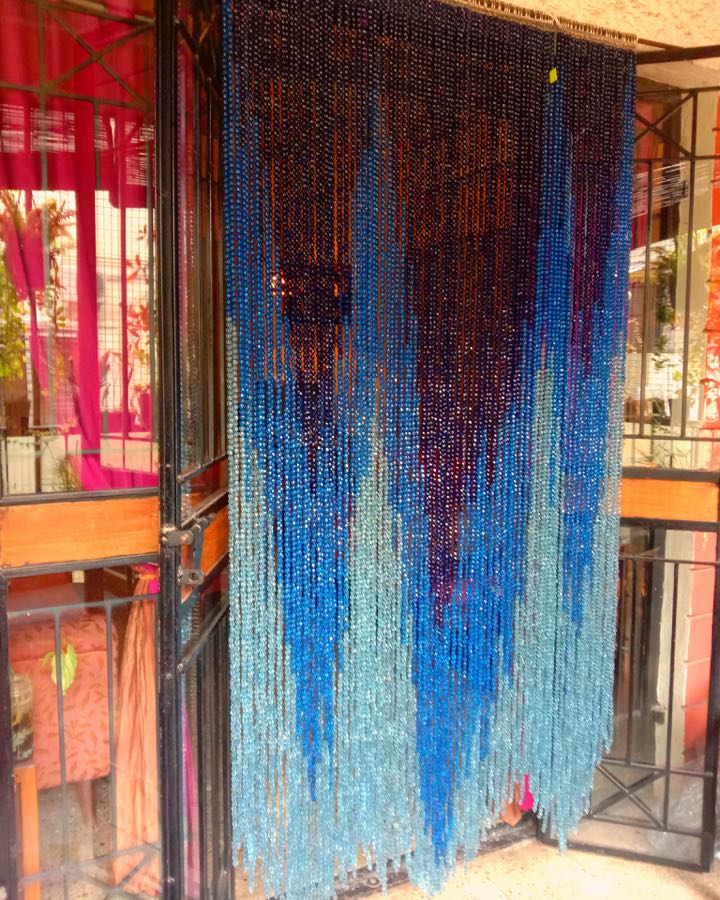 New York Crystal Beaded Room Divider Handmade Beaded Room Divider For Luxury Interiors