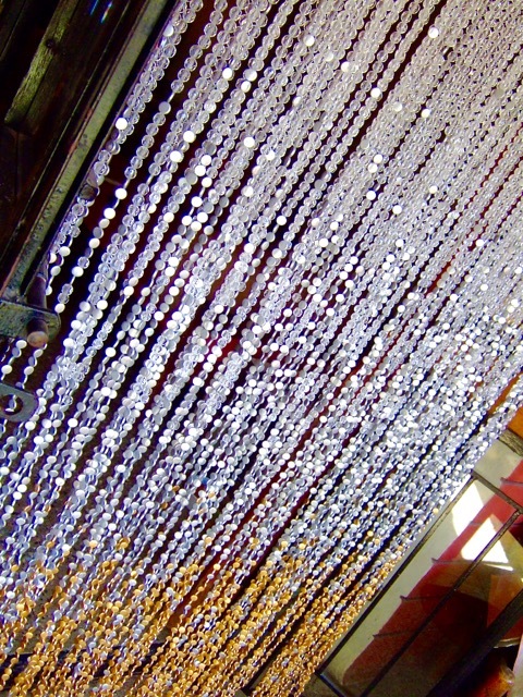 Buy Best Beaded Curtain Doorway White Silver Gold Beaded Strings Partition