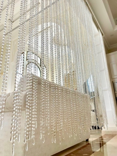 Crystal Bead Curtains For Uae United Arab Emirates Large Crystal Gold Beaded Curtain