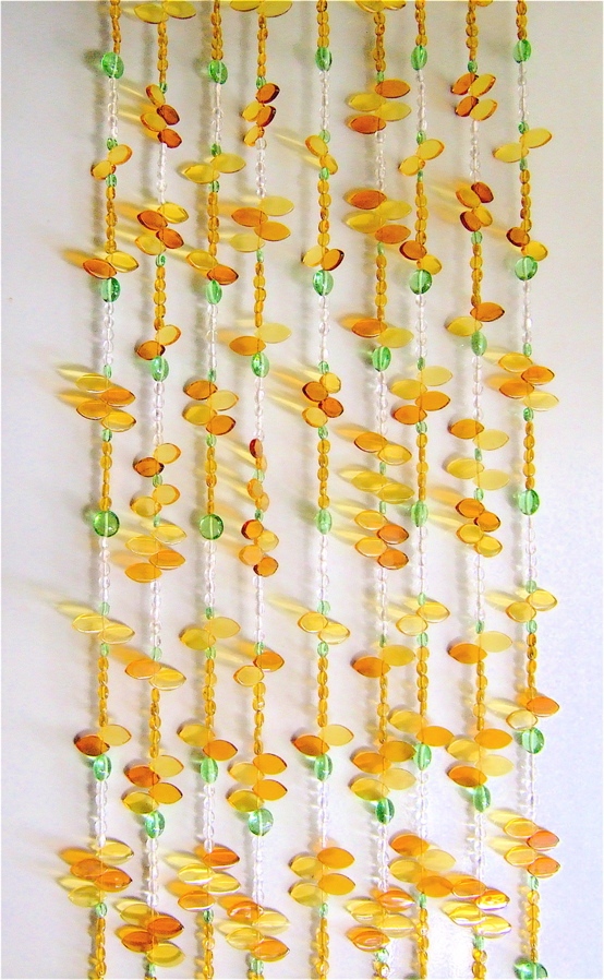Sunshine Designer Door Bead Curtain Elegant Interior Partition With Reflective Glass Accents