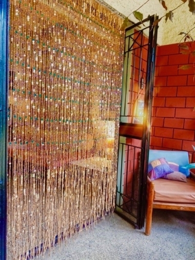 Living Dining Partition Glass Beaded Room Divider