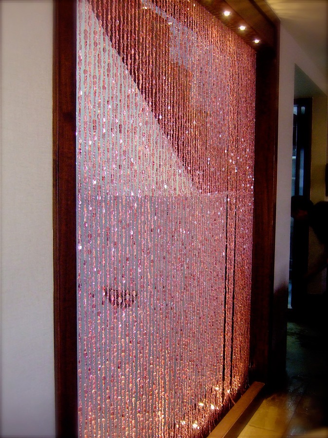 Pink Bead Curtain