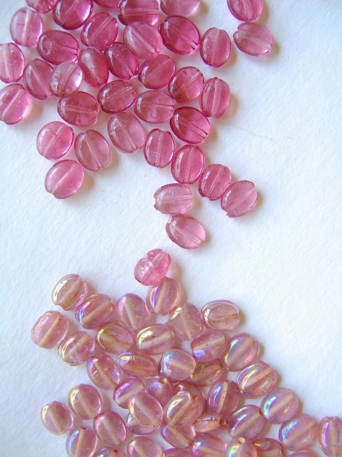 stunning glass pink shades beads for curtain design