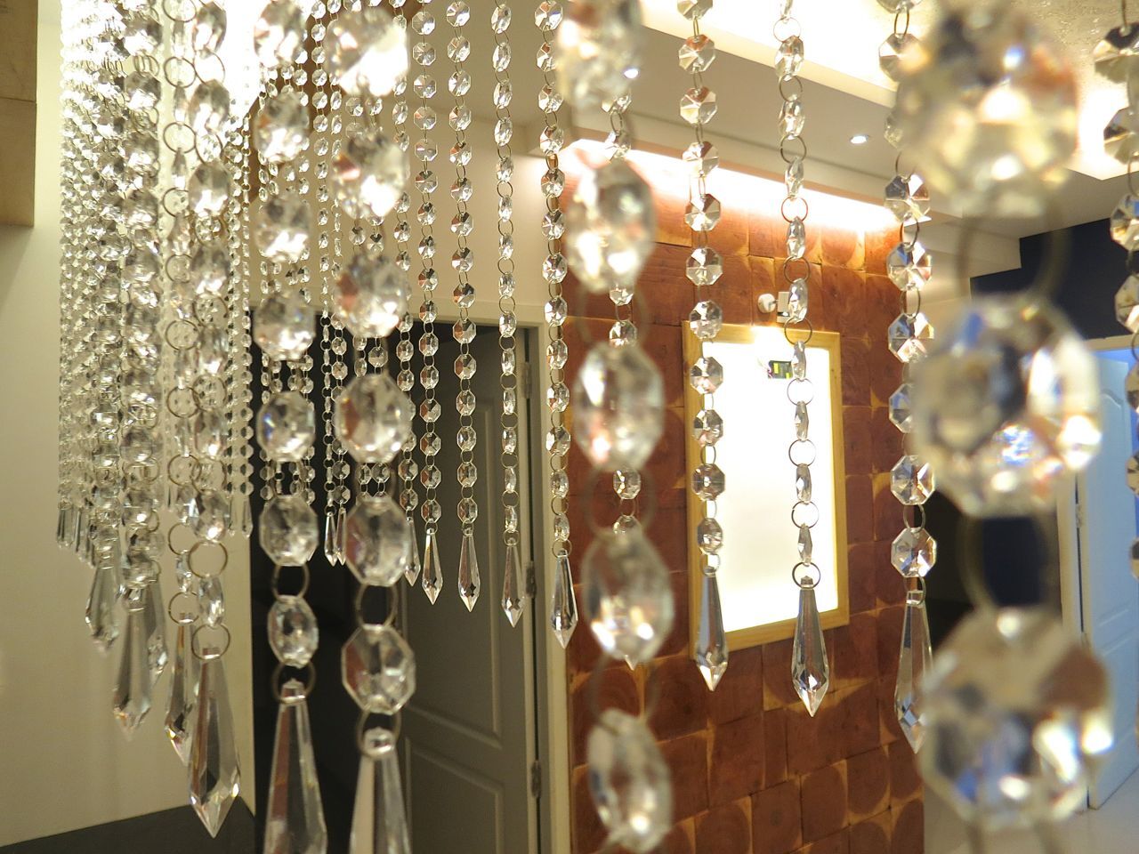 Hexagonal Acrylic Crystal Chandelier