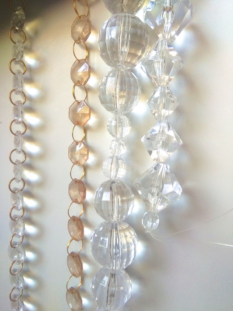 Acrylic Crystal Off White Buy Beaded Curtain Interiors