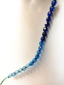 Blue Ombre Beads Sample For Memories Of A Butterfly Clients