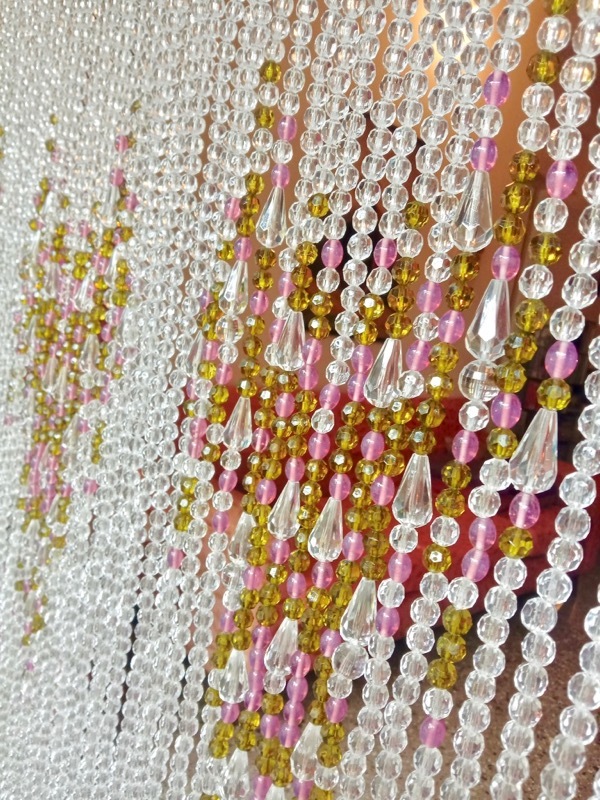 Luminescent Beaded Room Divider