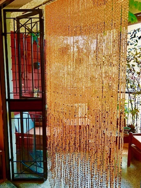 Interior Design Yellow Gold Crystal Beaded Curtain