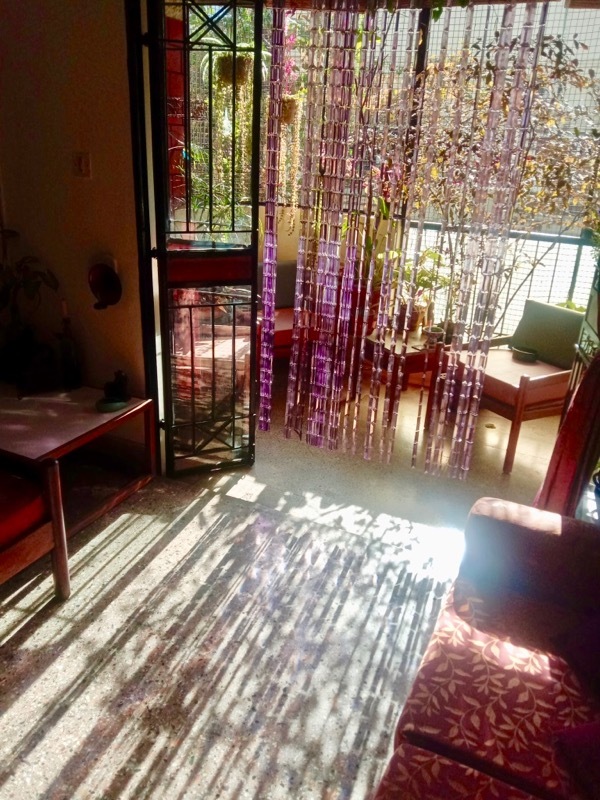 Beaded Curtain In Living Room