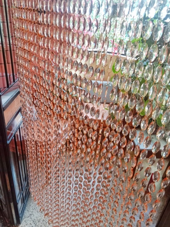 archway door crystal beaded curtain