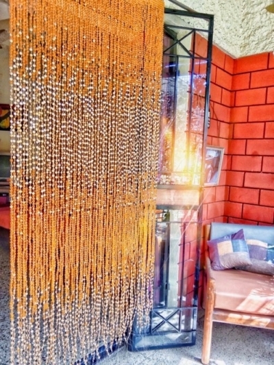 Gold Beaded Curtains Sunlit Shimmering Yellow Gold Bead Curtain For Living Room Lighting