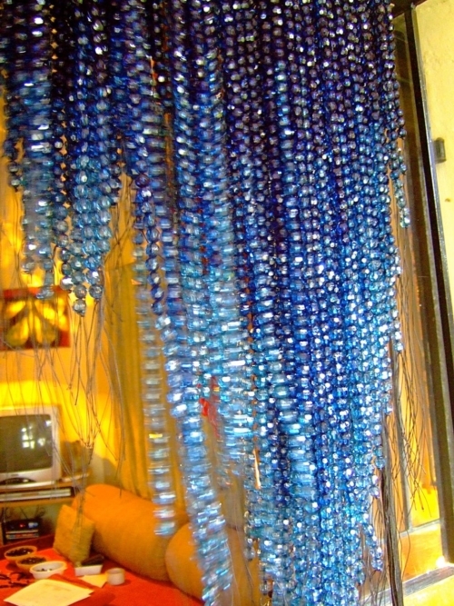 Blue Ombre Crystal Bead Curtain Design Beaded Curtain Online