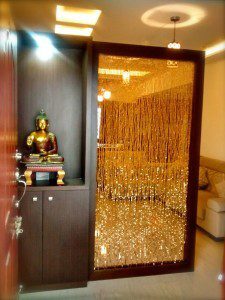 Modern Room Divider For Living Space Room Divider With Glass Crystal Bead Strings