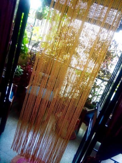 Buy Beads Room Divider High Quality Topaz Colour Glass Beads For Room Partition