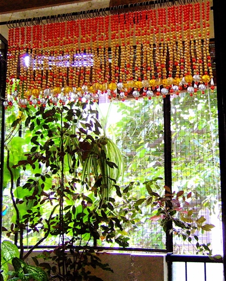 Chandelier &Amp; Pooja Room Door Bead Curtain Crystal Colourful Chandelier