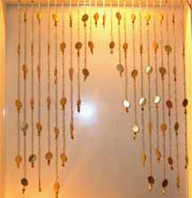 Wood &Amp; Glass Bead Curtain For Interiors