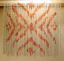 Wood &Amp; Glass Bead Curtain For Interiors