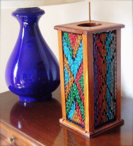 Other Box Candle Stand Sea Blue Green Aztek Bead Curtain