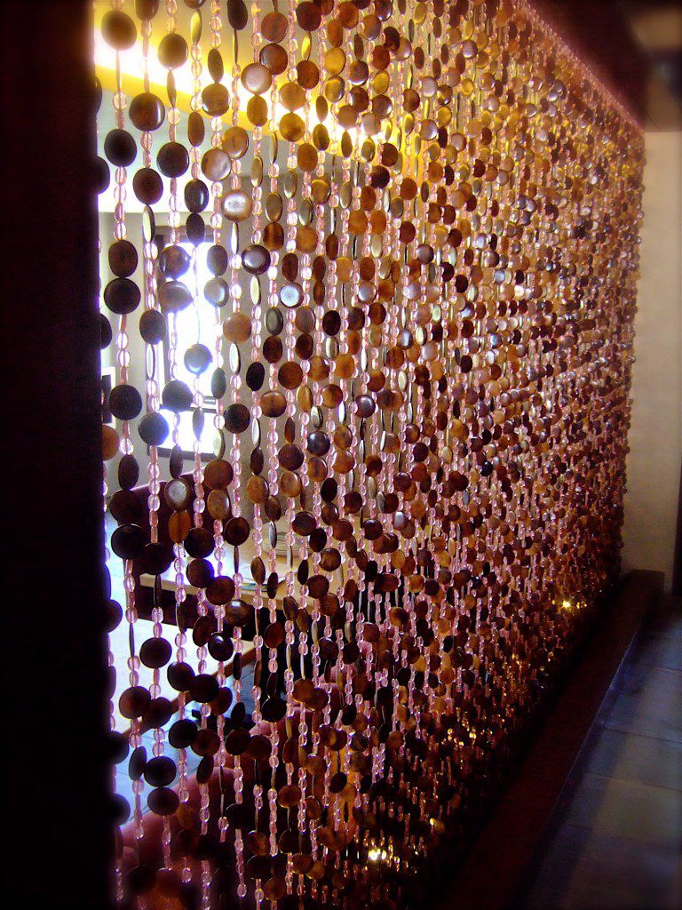 Antique Glass Beads Curtains Restoration Bead Curtain For Restaurant Partition