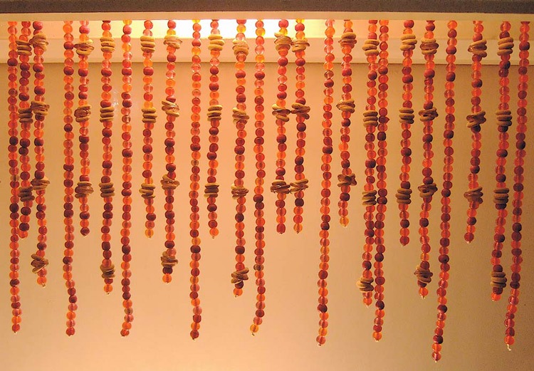 Wood &Amp; Glass Bead Curtain For Interiors