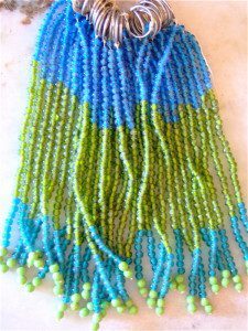 Blue Green Toran Archway Curtain