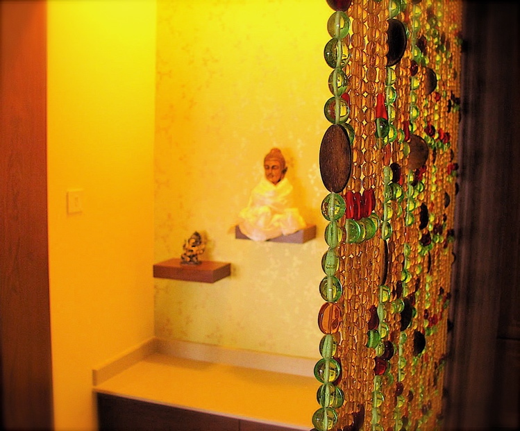 Blue Green Mosaic Beaded Partition