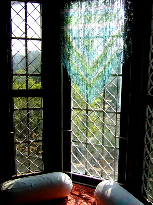 Sea Blue Green Aztek Bead Curtain