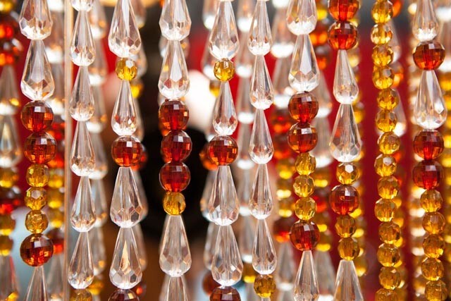 Drop Shape Crystals For Memories Of A Butterfly Curtains