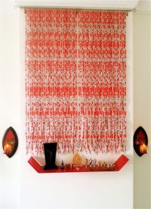 Living Room Mantle Beaded Sculpture