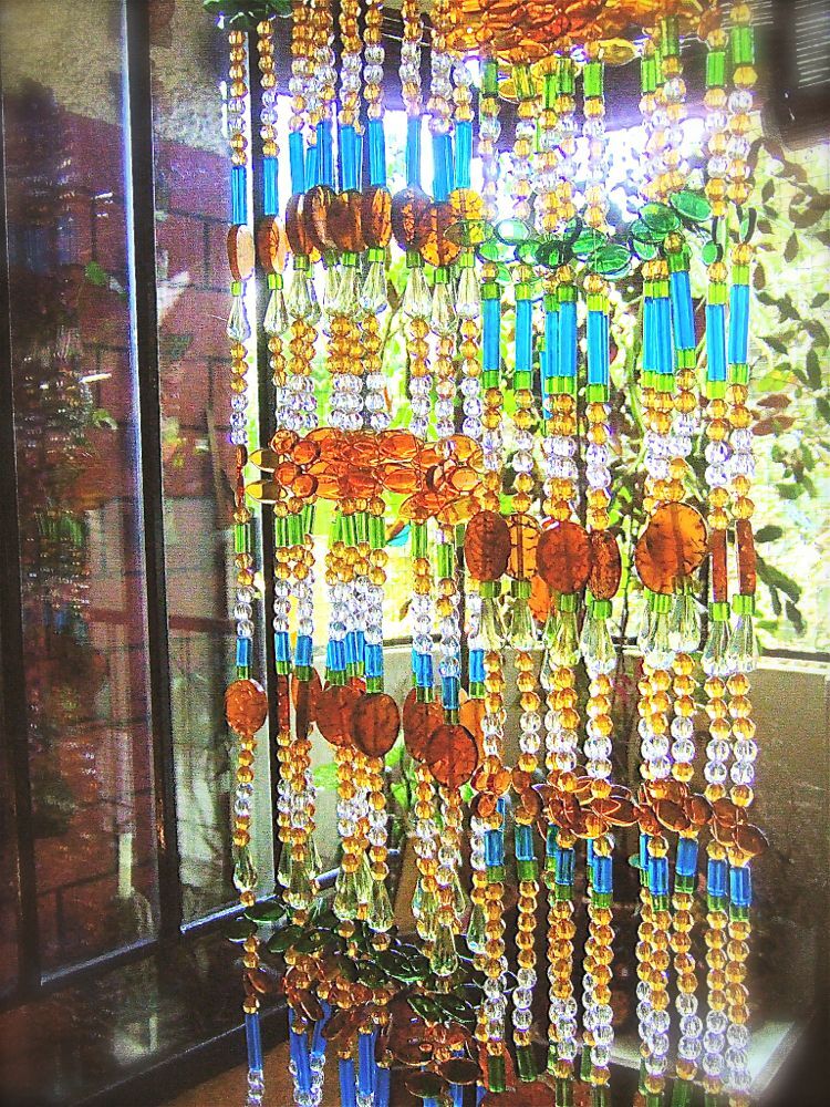 Blue &Amp; Green Bead Curtain Designs