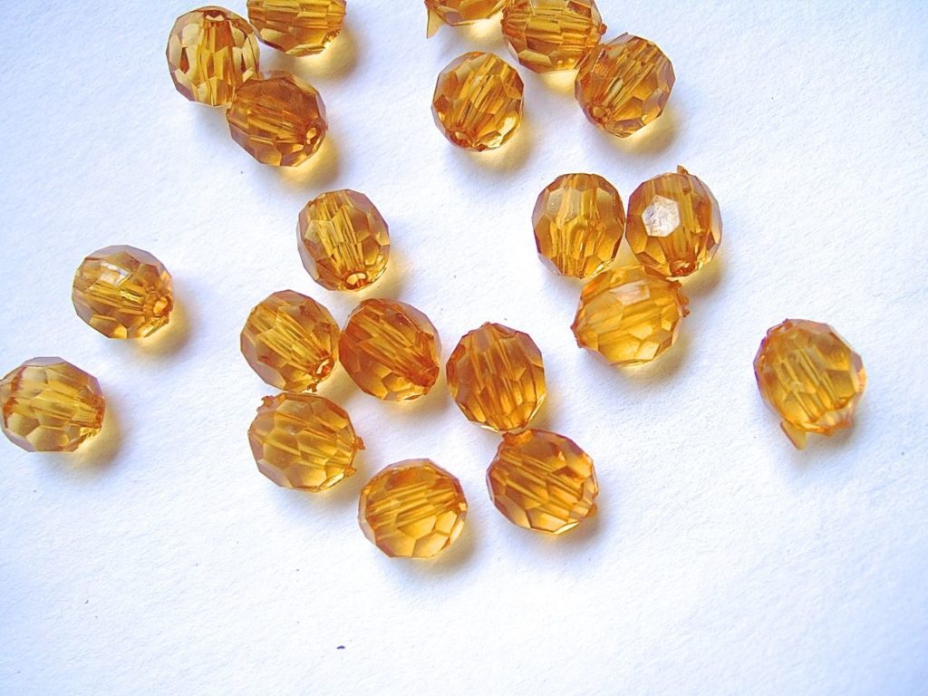 Gold Crystal Bead Curtain