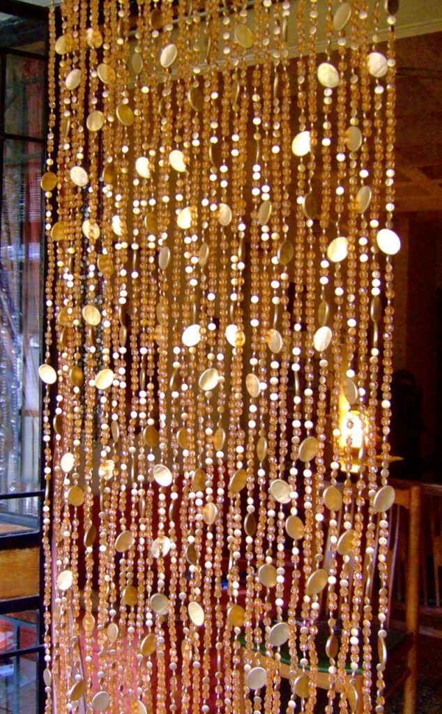 Gold Crystal Bead Curtain