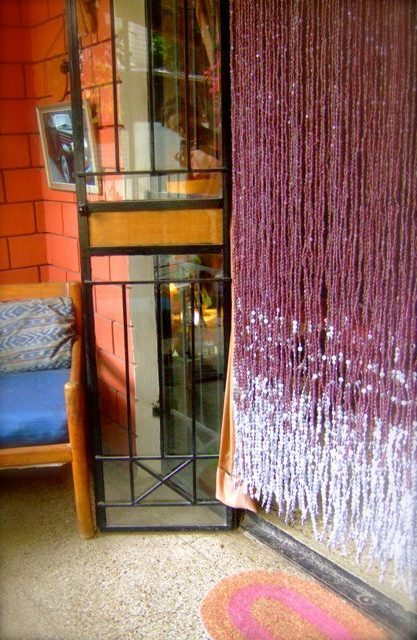 Door Beads Curtain Purple Bead Curtain Hanging Sculpture