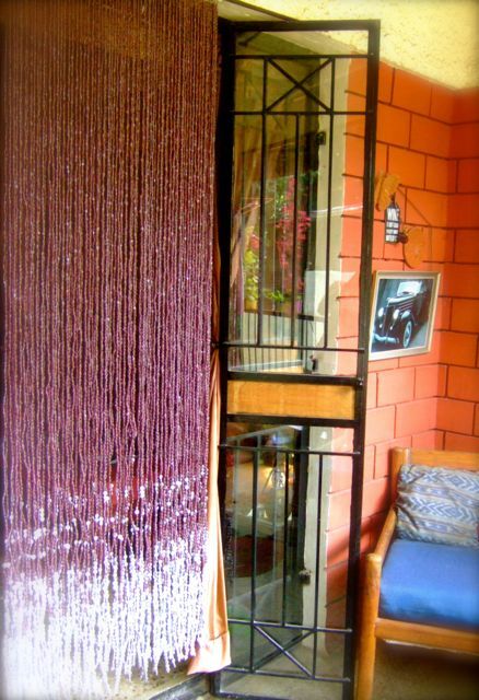 Door Beads Curtain Purple Bead Curtain Hanging Sculpture