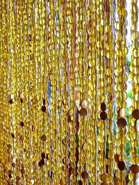 Beaded Curtain, Room Divider, Interior Decor