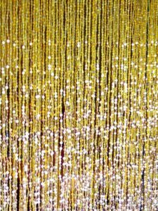 Champagne Glass Gold Hanging Sculpture
