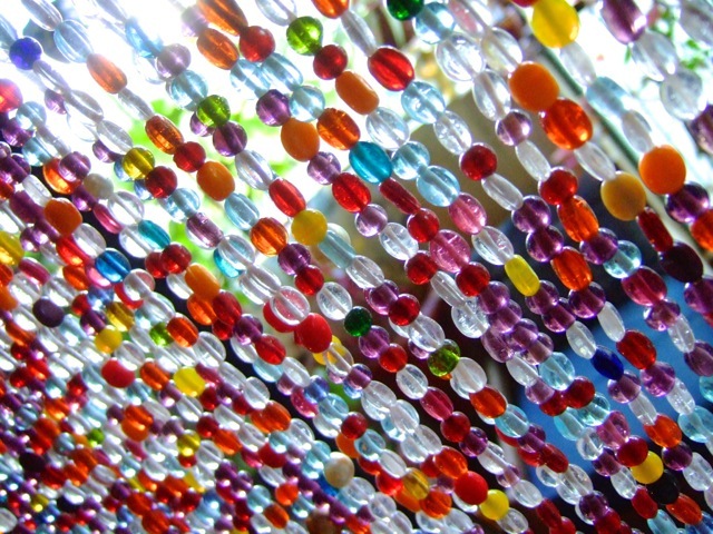 Beautiful Glass Beaded Curtain Interiors Room Separator