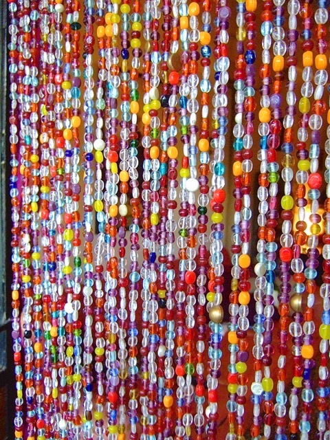 Beautiful Glass Beaded Curtain Interiors Room Separator