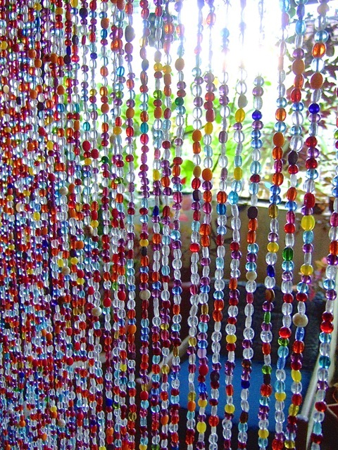Beautiful Glass Beaded Curtain Interiors Room Separator