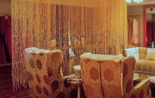 Boutique Interiors Gold Hues Crystal Beaded Curtains Door Beads Curtain