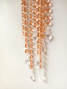 Beautiful Antique Ombre Hexagonal Acrylic Crystal Beads Curtain