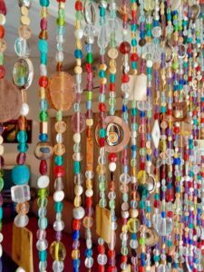 Colourful Mixed Beads Bold Eclectic Beaded Curtain