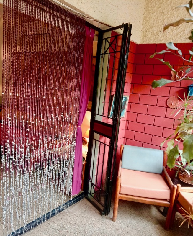 Purple Glass Beaded Room Divider Glass Room Divider