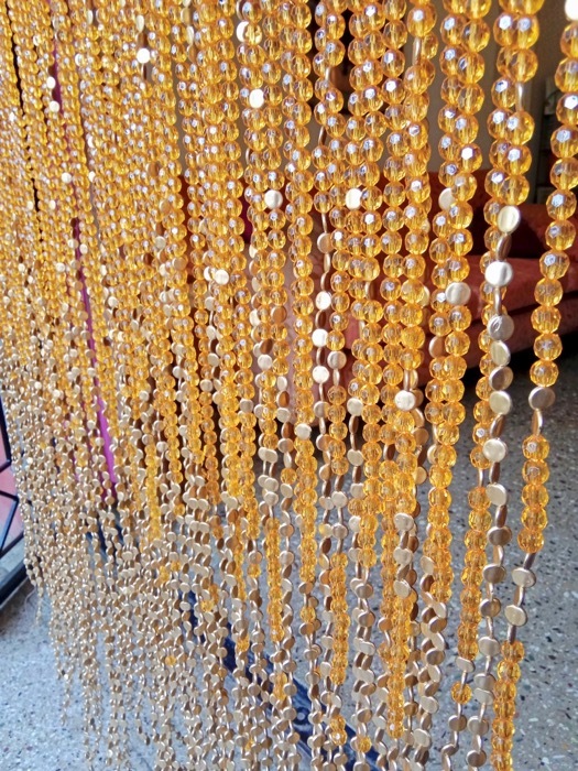 Interior Design Champagne Crystal Beaded Curtain