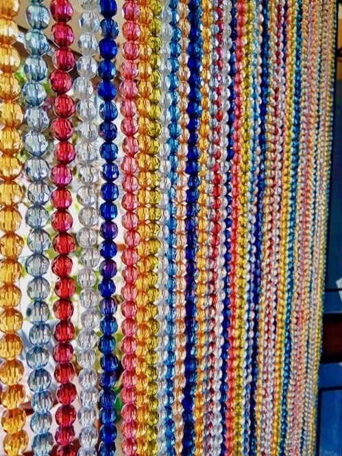 Multicoloured Bead Curtain For Closet Door