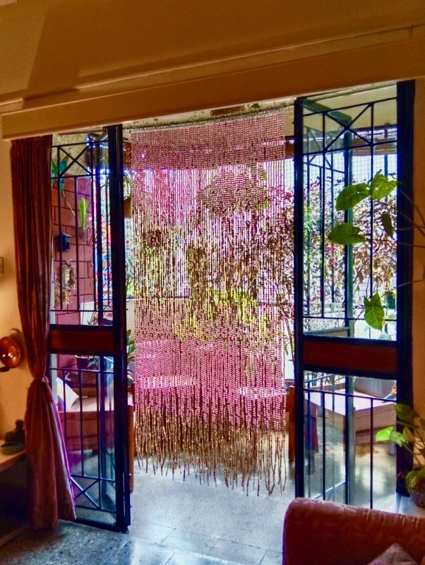 Multi-Colored Beaded Curtains 2026 Collection Shop Sunny Pink And Gold Beaded Curtain